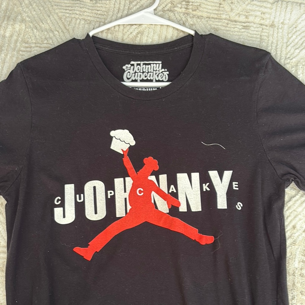 Johnny Cupcakes Black and Red Short Sleeve Tee